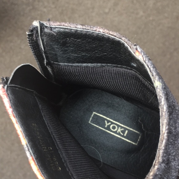 Yoki ladies colourful suede like size 10 ankle boots - Picture 10 of 15